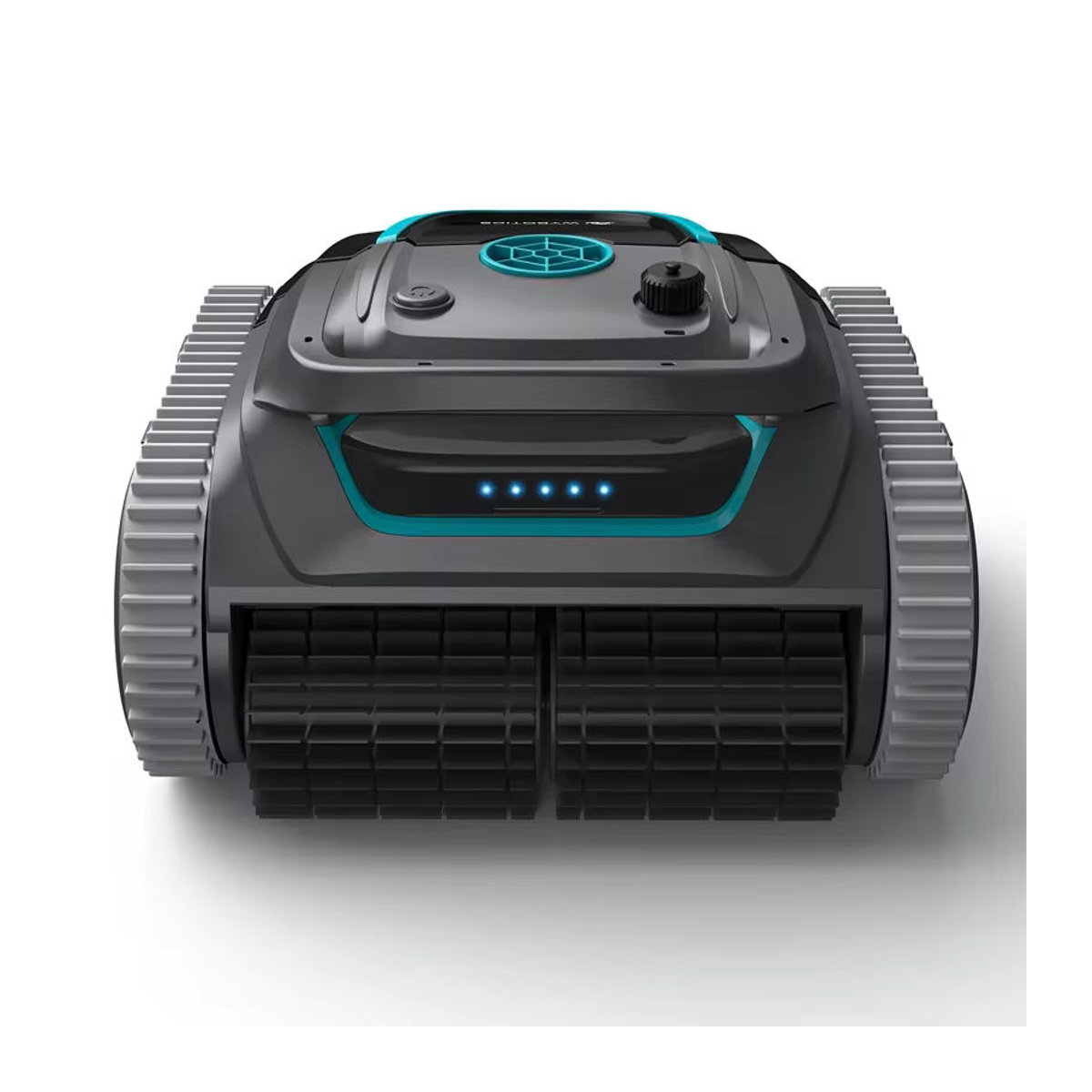 Kabelloser Poolroboter mit App-Steuerung und 6400mAh Lithium-Akku für Fliesen, PVC, Mosaik und Zement in Schwarz - Bild 2