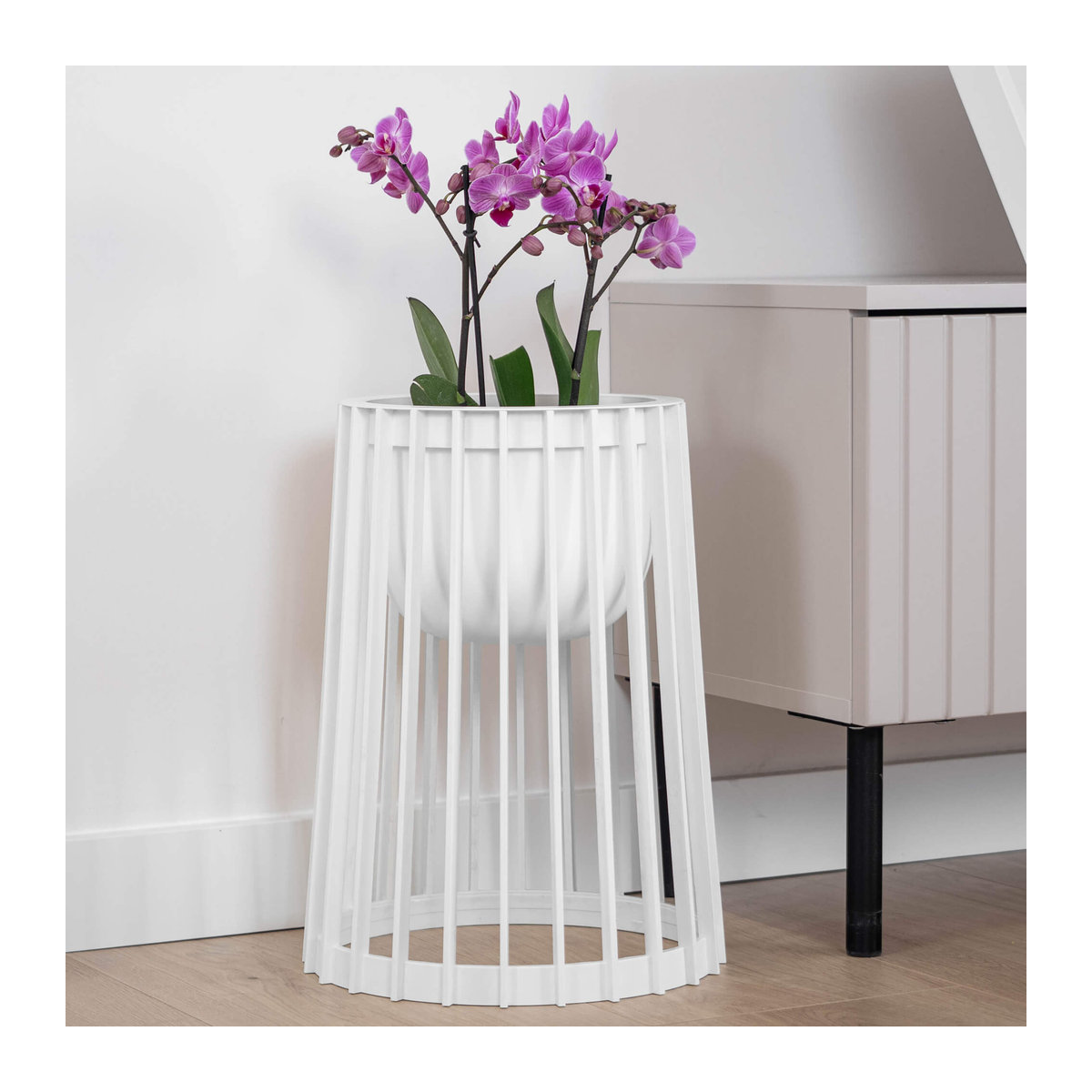 KADAX Einsatz für Blumenkasten in Weiß, Breite: 30 cm, Höhe: 24 cm - Bild 2