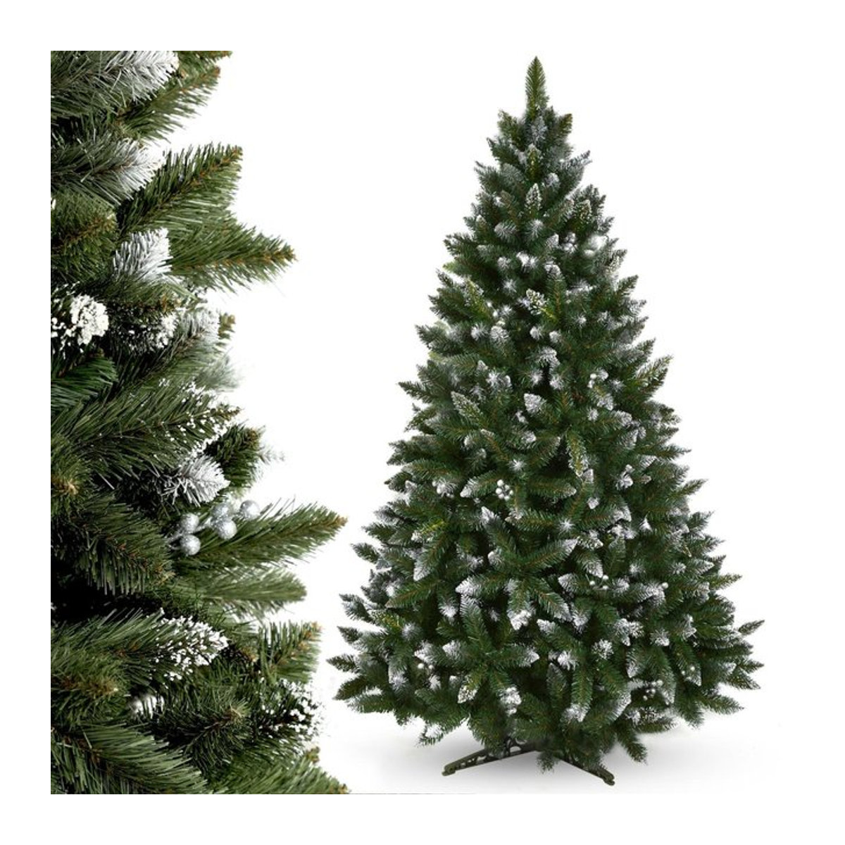 KADAX Künstlicher Weihnachtsbaum Diamond Pine Kiefer in Silber, Höhe: 180 cm - Bild 1