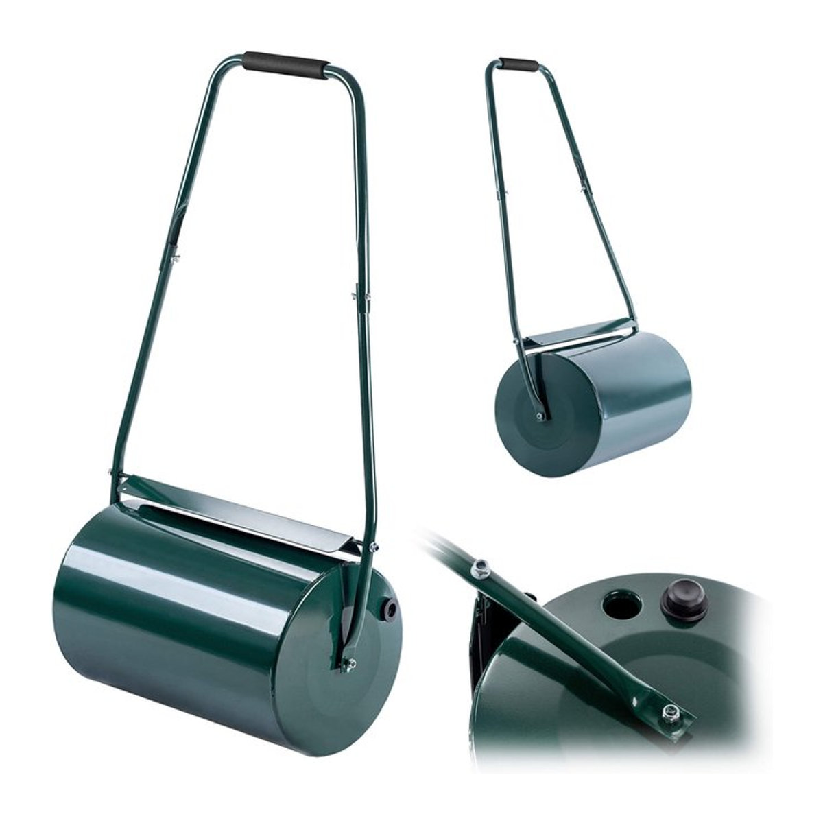 KADAX Rasenwalze aus Metall als Erdstampfer für Garten und Rasen mit 40l Füllmenge und 50 cm Breite - Bild 1