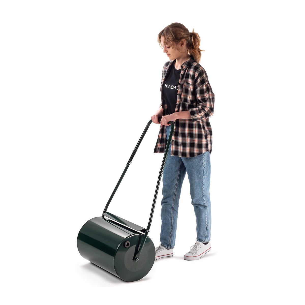 KADAX Rasenwalze aus Metall als Erdstampfer für Garten und Rasen mit 40l Füllmenge und 50 cm Breite - Bild 4