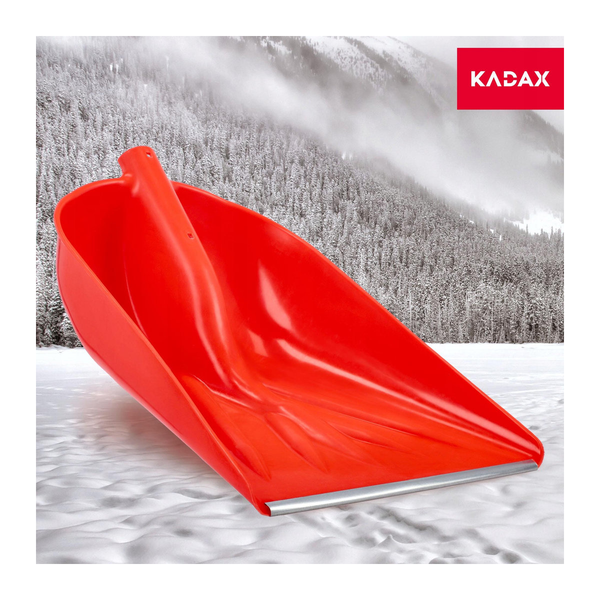 Kadax Schneeschaufel ohne Stiel für Bau und Schnee B: 38 cm, H: 51 cm - Bild 3