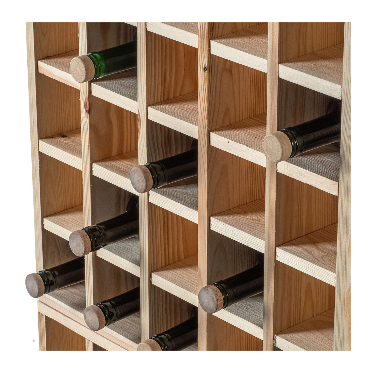 KADAX Weinregal Schachbrett aus Holz in Dunkelbraun - Bild 12