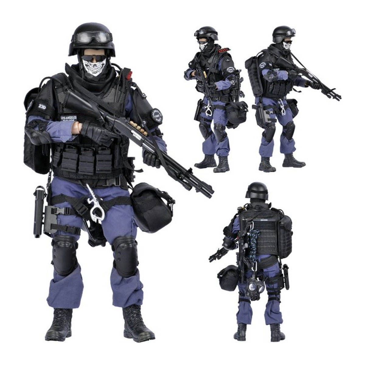 Kadhobby 1/6 SWAT Action Figur Simulation Soldat Modell Kit in Schwarz aus Kunststoff - Bild 1