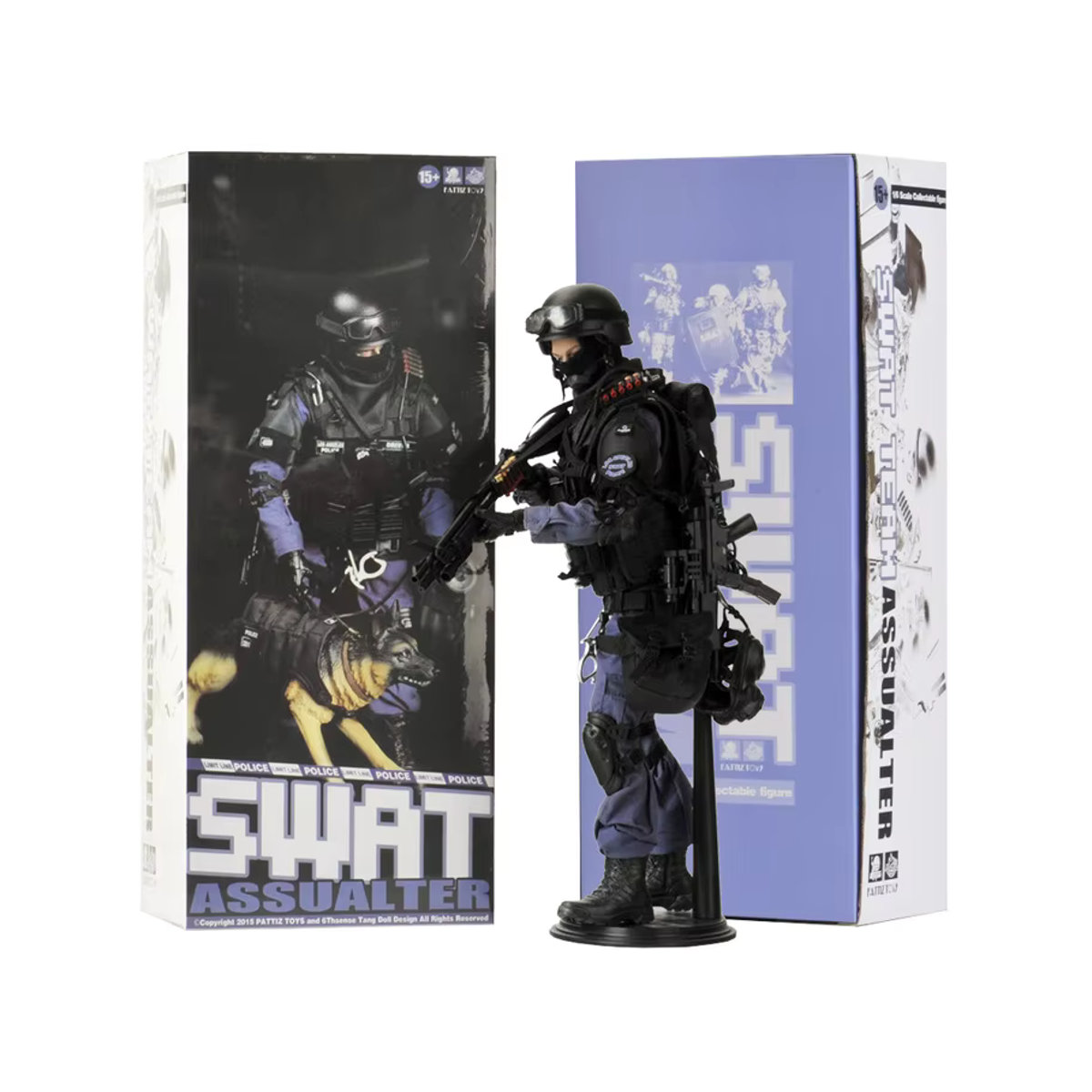 Kadhobby 1/6 SWAT Action Figur Simulation Soldat Modell Kit in Schwarz aus Kunststoff - Bild 4