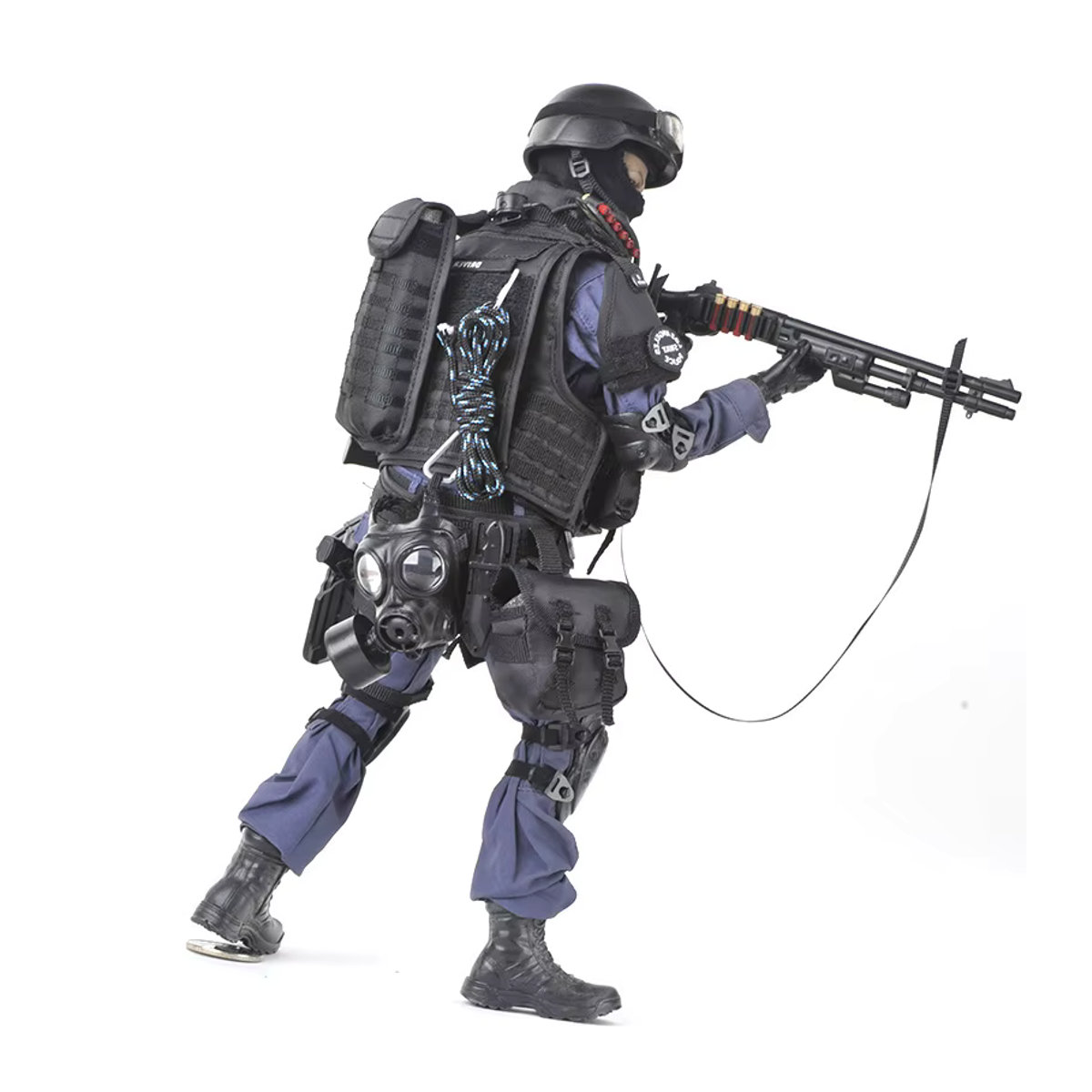 Kadhobby 1/6 SWAT Action Figur Simulation Soldat Modell Kit in Schwarz aus Kunststoff - Bild 5