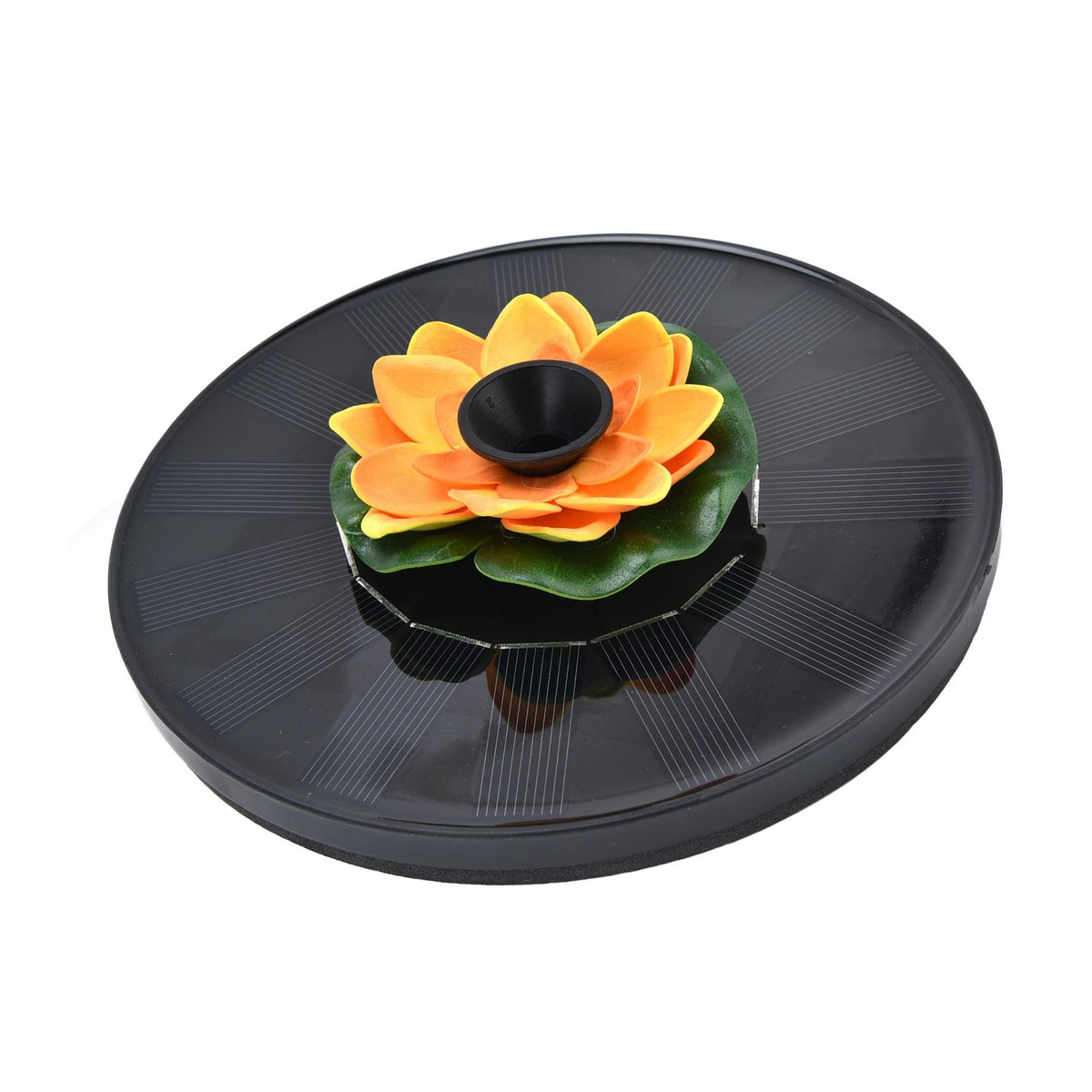 KaiSai Lotus Solarbrunnen Schwimmende Mini-Solarwasserpumpe für Vogelbäder, Gartenteich und Pool, Typ 2 - Bild 1