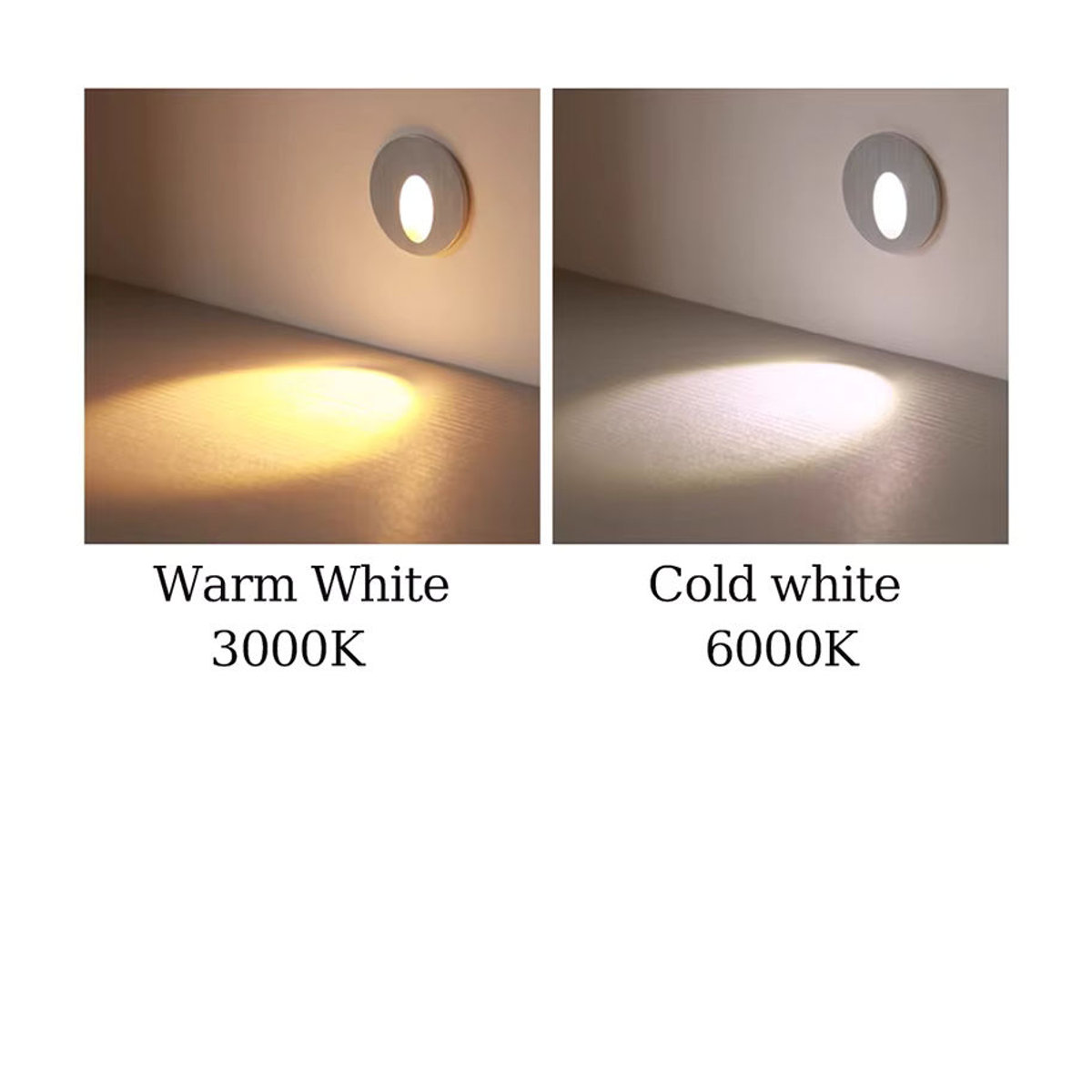KAISANXINYI LED Einbau-Wandleuchte in Weiß für Treppenhaus und Korridor, minimalistisches Design - Bild 3