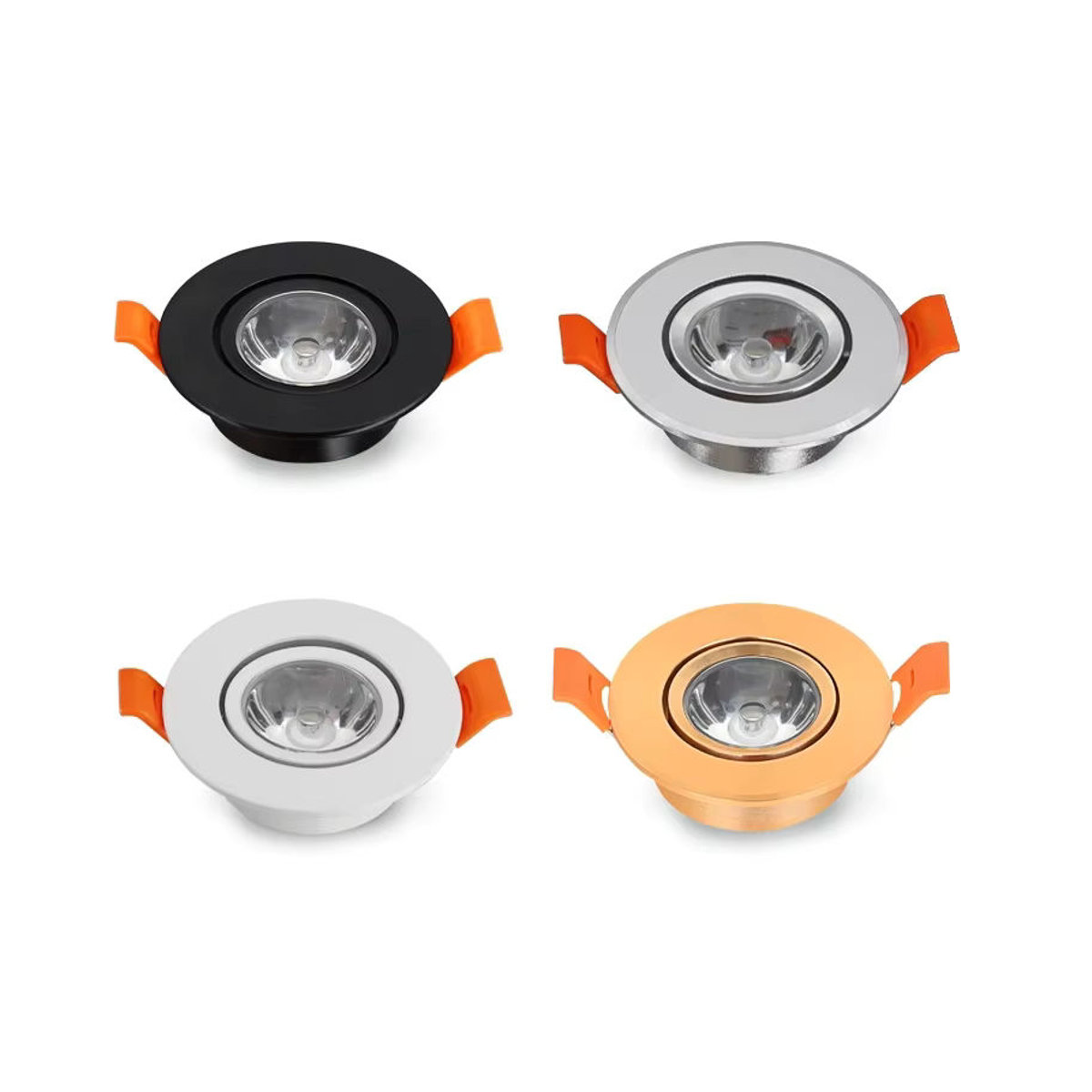 KAISANXINYI LED Einbaustrahler Dimmbare Decken Downlights in Weiß mit Treiber, Ausschnitt 55mm, 3W - Bild 5