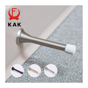KAK 2-teiliger Türstopper Wandschutz aus Federstahl in Nickel matt oder Schwarz mit minimalistischem Design
