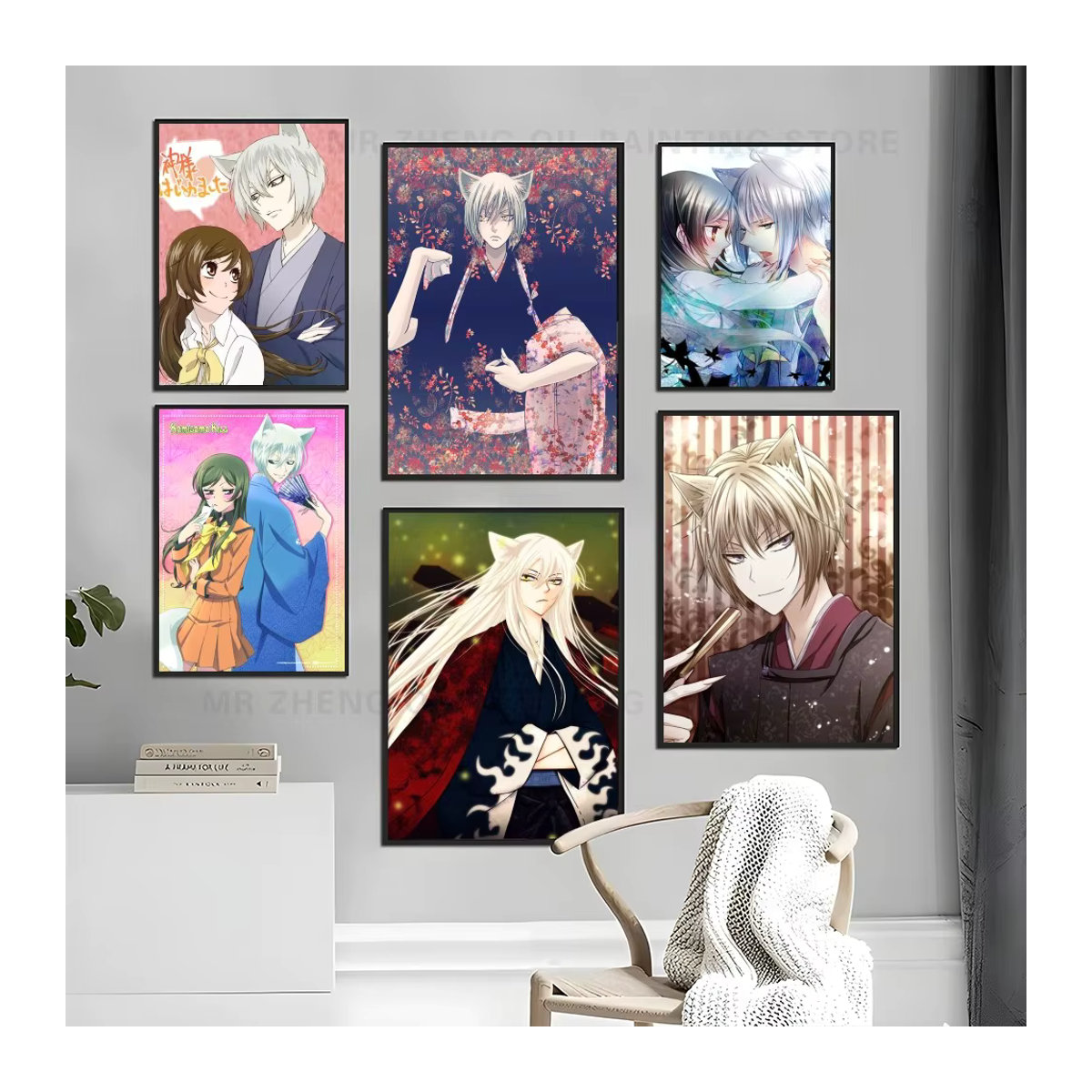 Kamisama Kiss Anime Wandposter selbstklebend wasserfestes Kunstpapier für Wanddekoration in Mehrfarbig - Bild 2