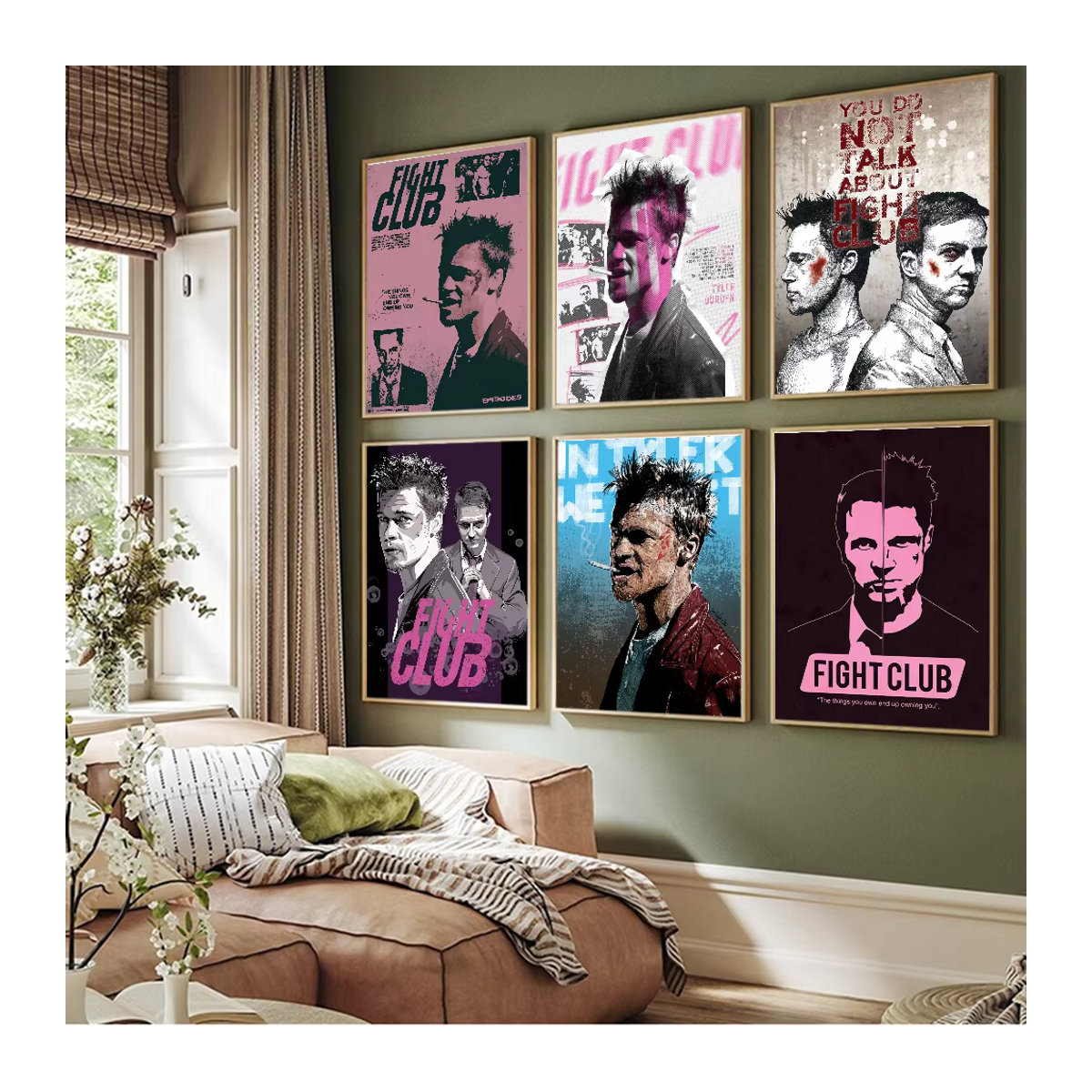 Kampf Club Wandkunst Poster in Weiß und Mehrfarbig, Modernes Aesthetic Papier Poster für dein Arbeitszimmer - Bild 6