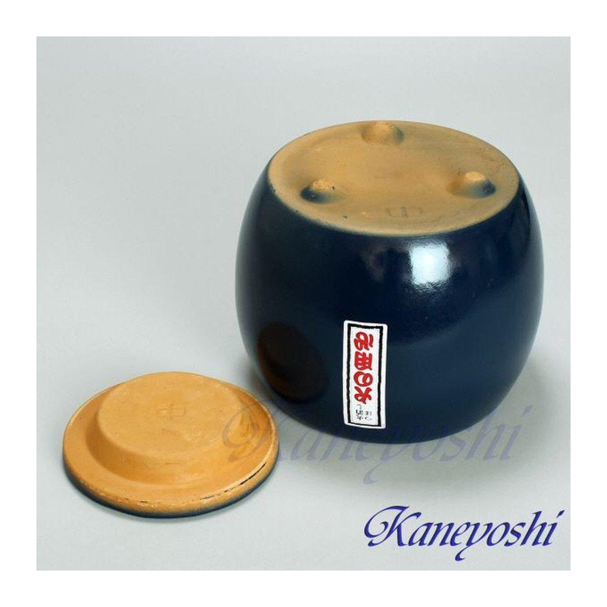 KANEYOSHI Hibachi Holzkohle-Feuerkorb im Natsume-Stil aus Mikawa-Ton, braun, B: 22,0 cm, H: 18,5 cm - Bild 2