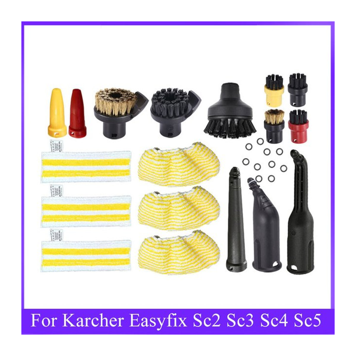 Kärcher Mikrofaser Ersatz-Mopptücher in Bunt für EasyFix SC2 SC3 SC4 SC5 Dampfsauger Zubehör - Bild 1