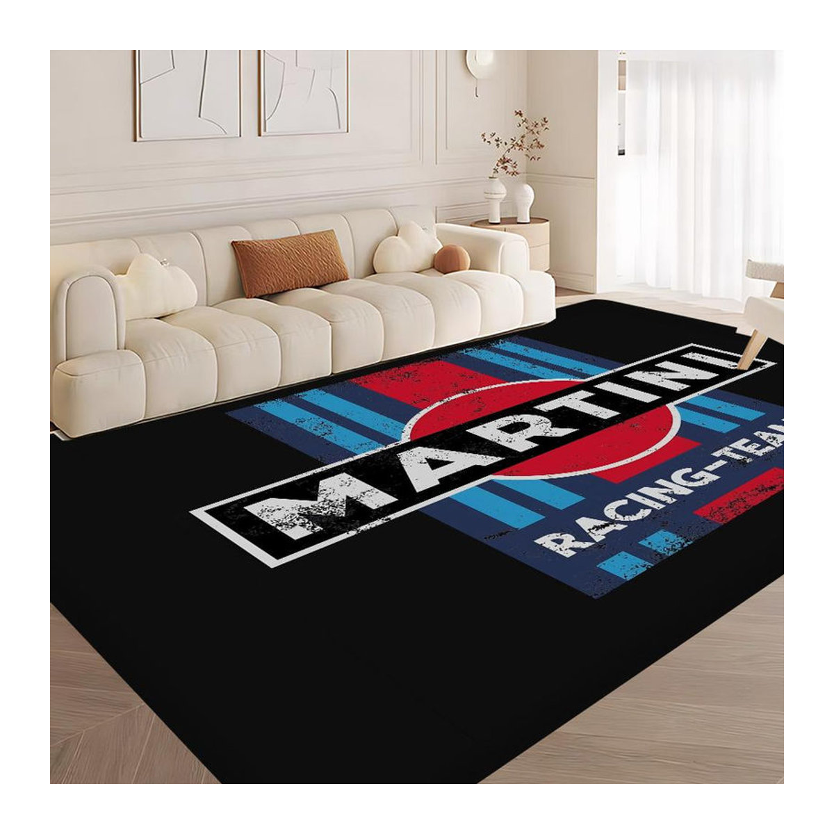 Karpetti Bereichsmatte M-Martini Racing Logo, schwarz, B: 160 cm, T: 80 cm, waschbar und rutschfest - Bild 3