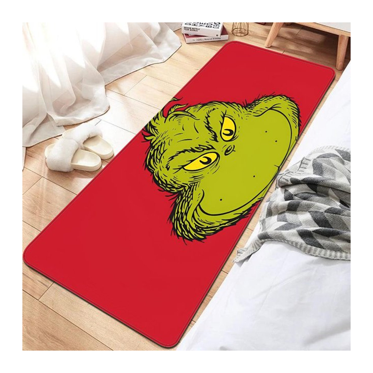 Karpetti Bereichsteppich G-GrinchS Frohe Weihnachten Waschbar und Rutschfest B/B: 40 x 60 cm - Bild 1
