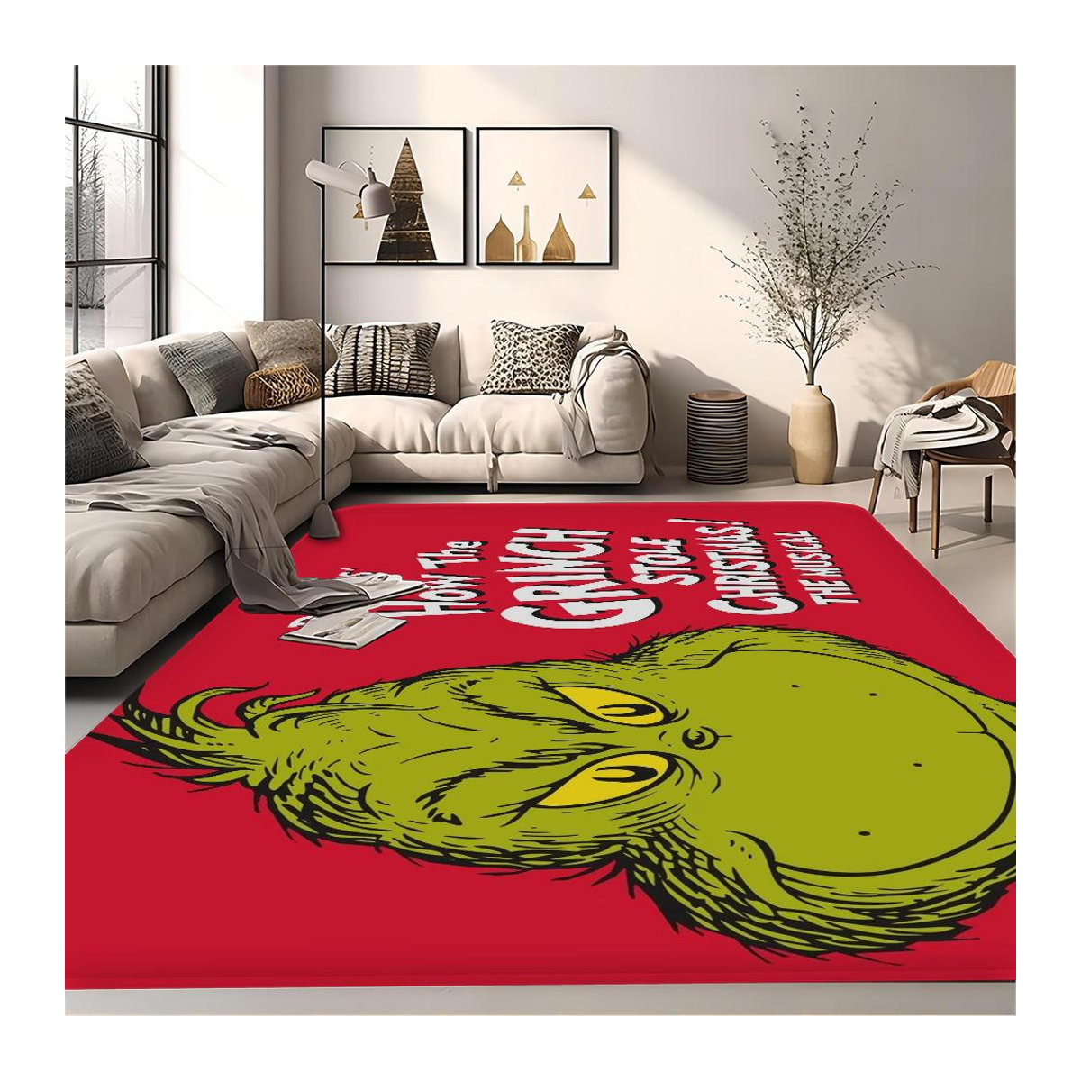 Karpetti Bereichsteppich G-GrinchS Frohe Weihnachten Waschbar und Rutschfest B/B: 40 x 60 cm - Bild 3