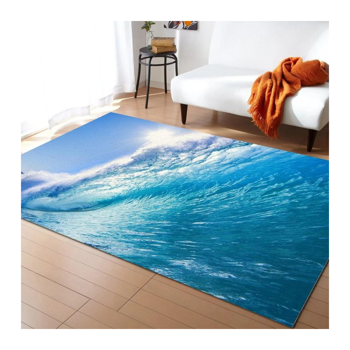 Karpetti Bereichsteppich Strand am Meer Modernes Design Rutschfest B/B: 40 x 60 cm - Bild 1