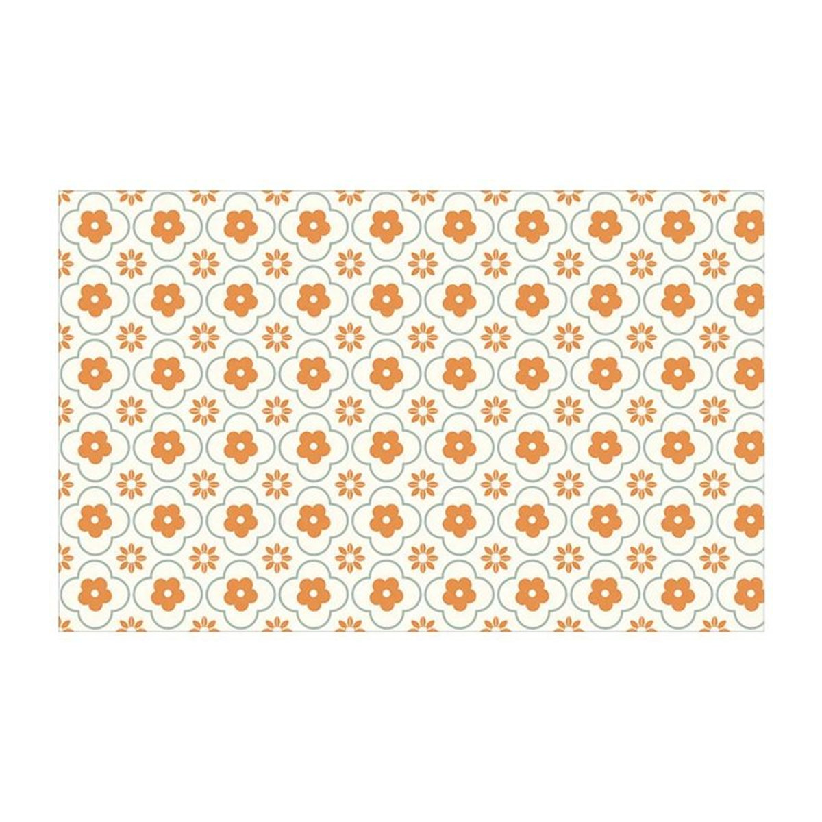 Karpetti Diatomeenerde Fußmatte mit französischem Blumenmuster, wasserdicht und schmutzabweisend für Küche, Eingang oder Badezimmer, B/T: 60 x 40 cm - Bild 1