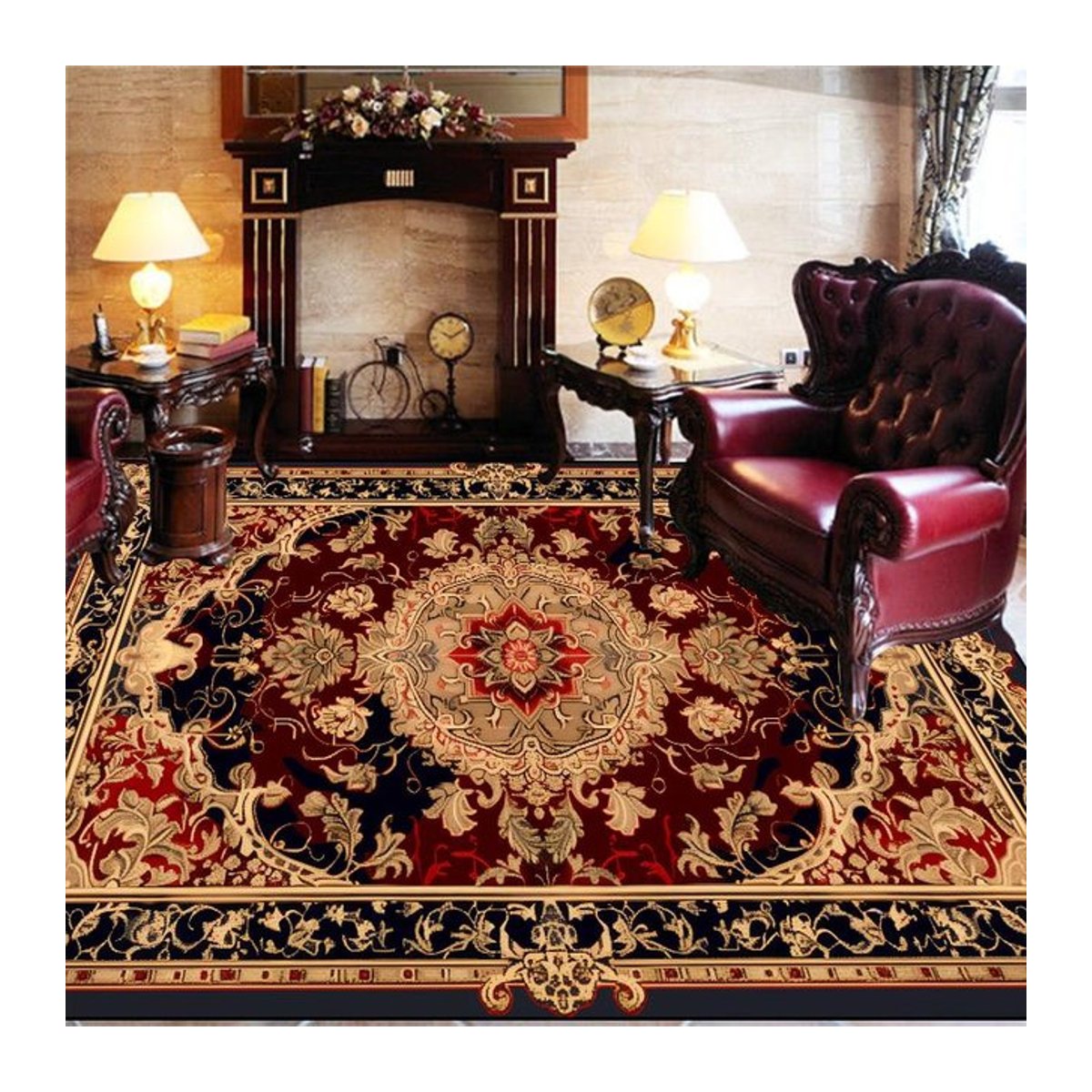 Karpetti Druckteppich im Luxus Persischen Stil für Wohnzimmer und Schlafzimmer, weich und rutschfest, B/T: 200 x 300 cm - Bild 1