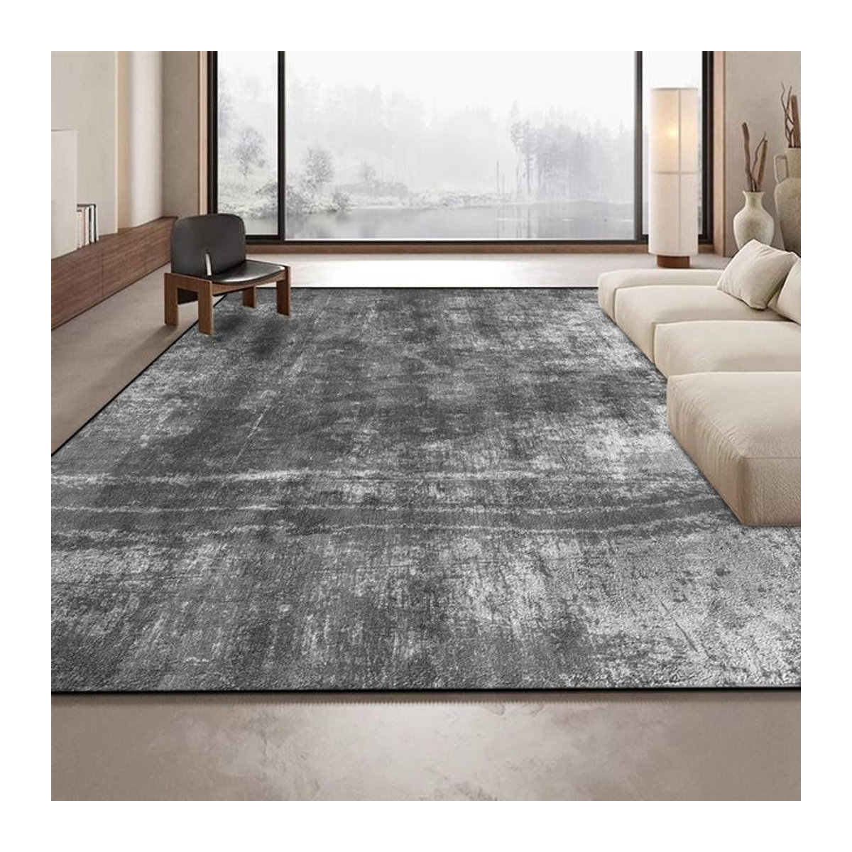 Karpetti Druckteppich Minimalismus Leichter Luxus mit abstraktem Design, rutschfest und waschbar, B x T: 200 x 250 cm - Bild 1