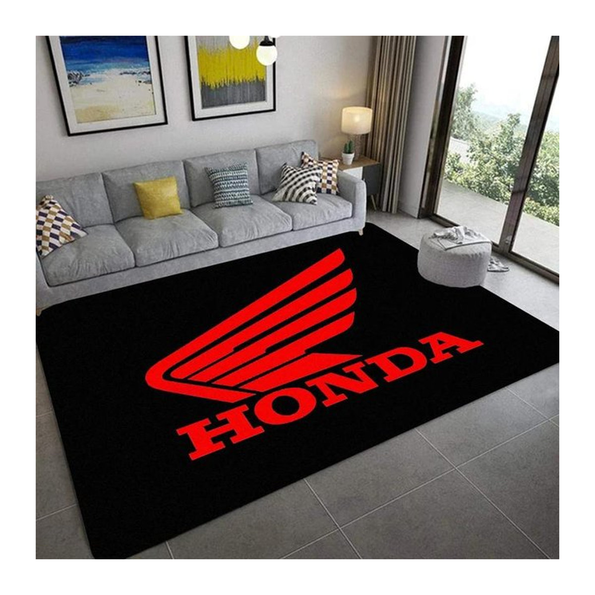 Karpetti Druckteppich mit Aesthetic-Design, rutschfest, B/B/H: 70 x 100 cm - Bild 1