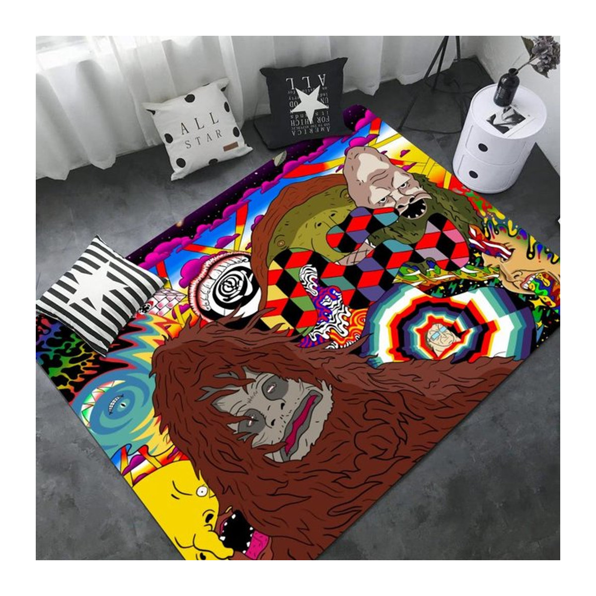 Karpetti Flurteppich The Big Lez Show Rutschfeste Waschküchenmatte Multicolor B/T/H: 40 x 120 cm - Bild 1