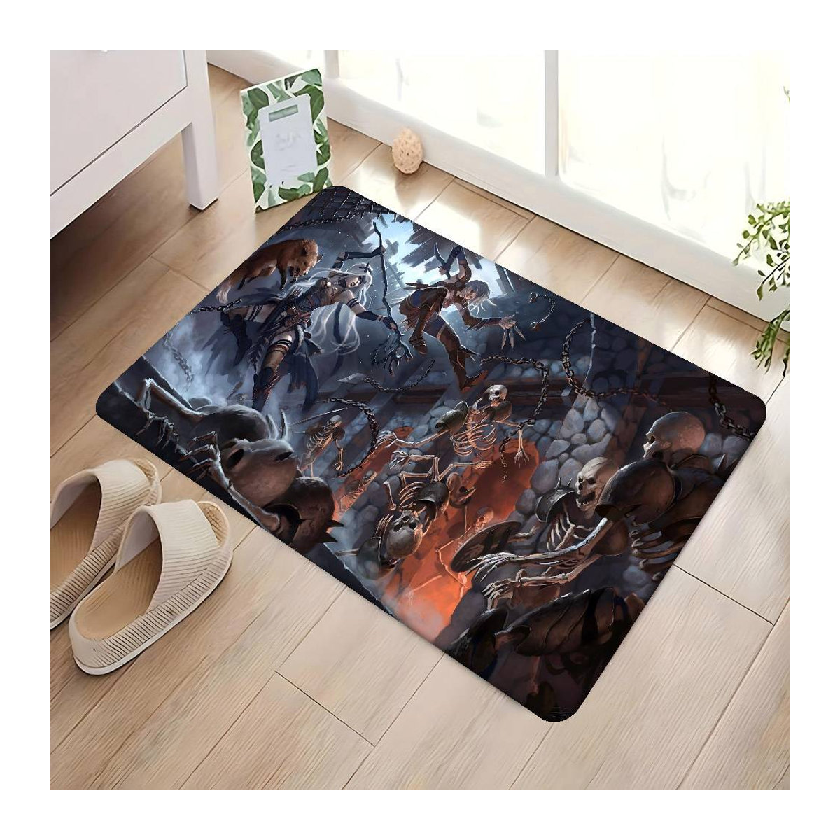 Karpetti Fußmatte Dungeons And Dragons im nordischen Stil, mehrfarbig, B/T: 80 x 50 cm - Bild 1