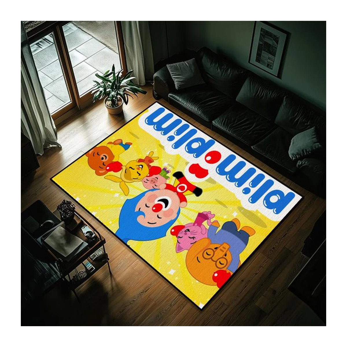 Karpetti Fussmatte P-Plim Cartoon Multicolor Rutschfest und Waschbar B/B: 50 x 80 cm - Bild 1