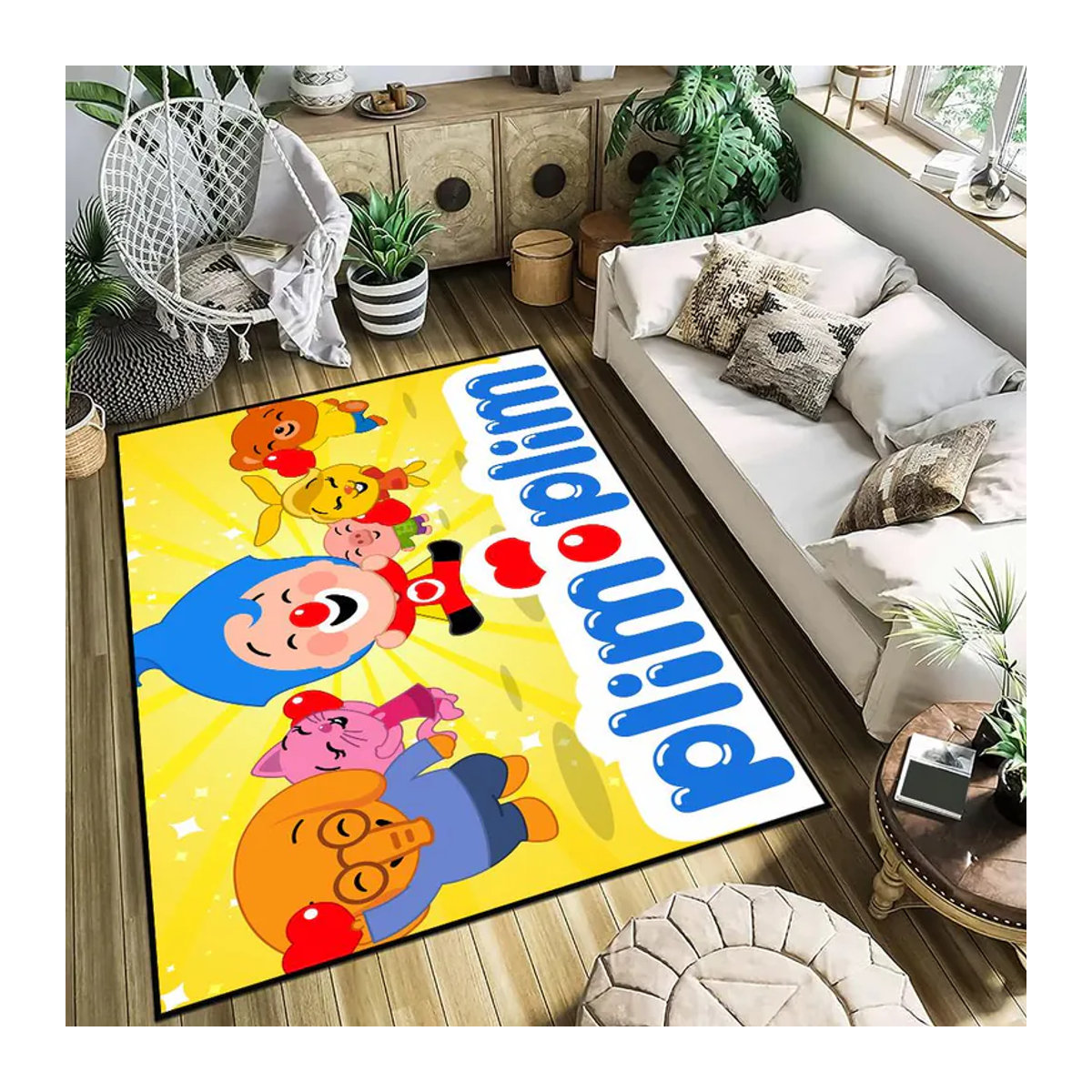 Karpetti Fussmatte P-Plim Cartoon Multicolor Rutschfest und Waschbar B/B: 50 x 80 cm - Bild 3