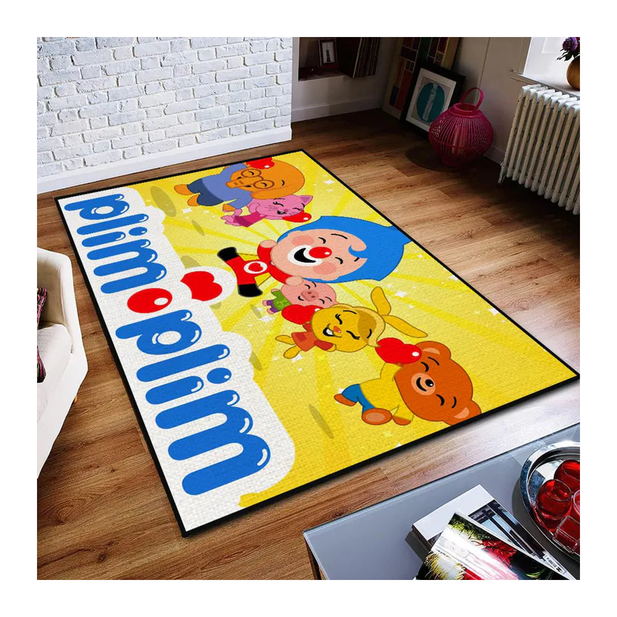Karpetti Fussmatte P-Plim Cartoon Multicolor Rutschfest und Waschbar B/B: 50 x 80 cm - Bild 5