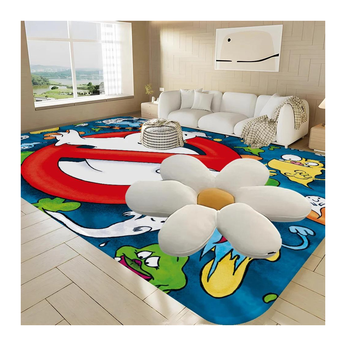 Karpetti Ghostbusters Fußmatte multicolor geflochten B/B/H: 60 x 40 cm - Bild 1