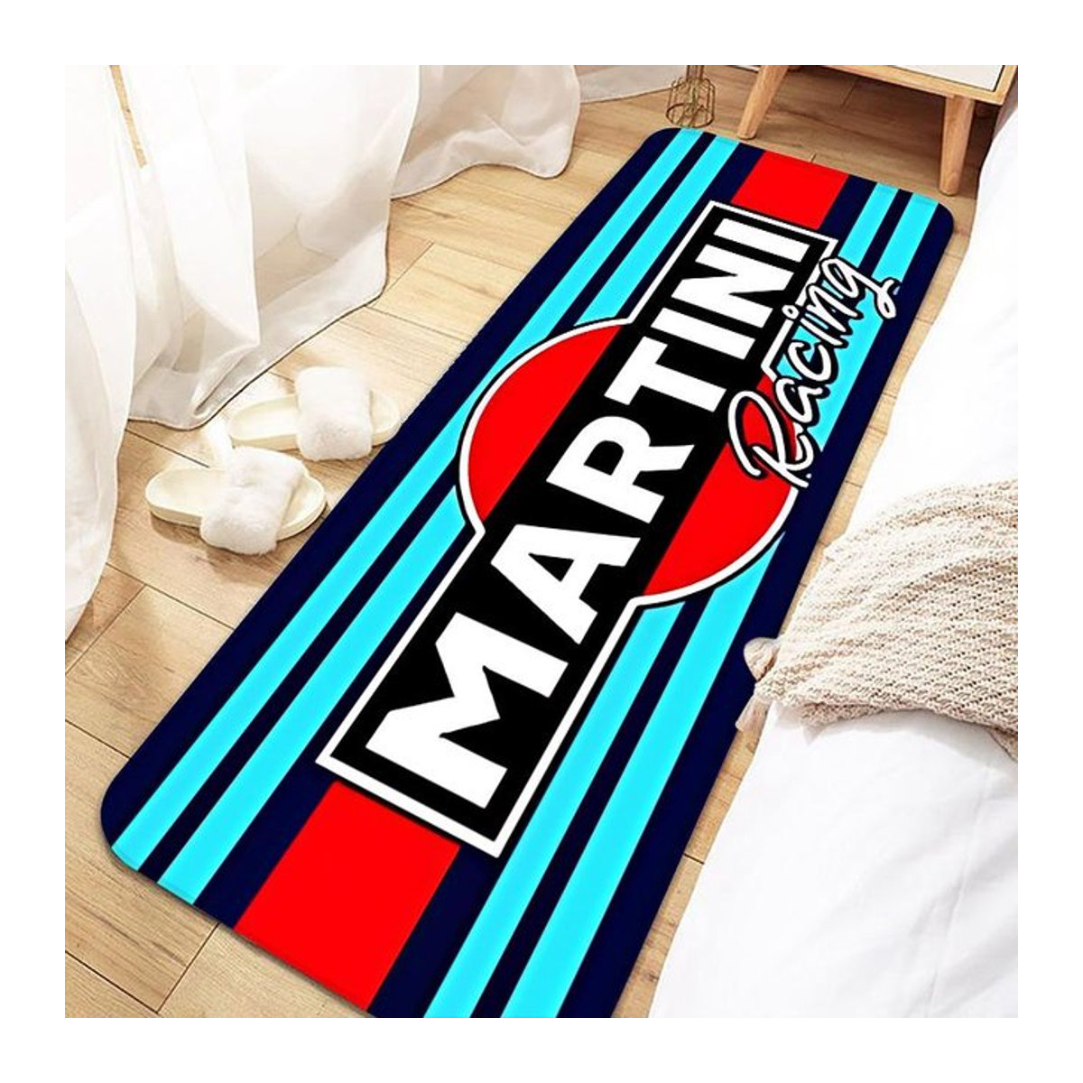 Karpetti Martini Racing Teppich weiche Bodenmatte für Wohnzimmer und Schlafzimmer B/T: 80 x 50 cm - Bild 1