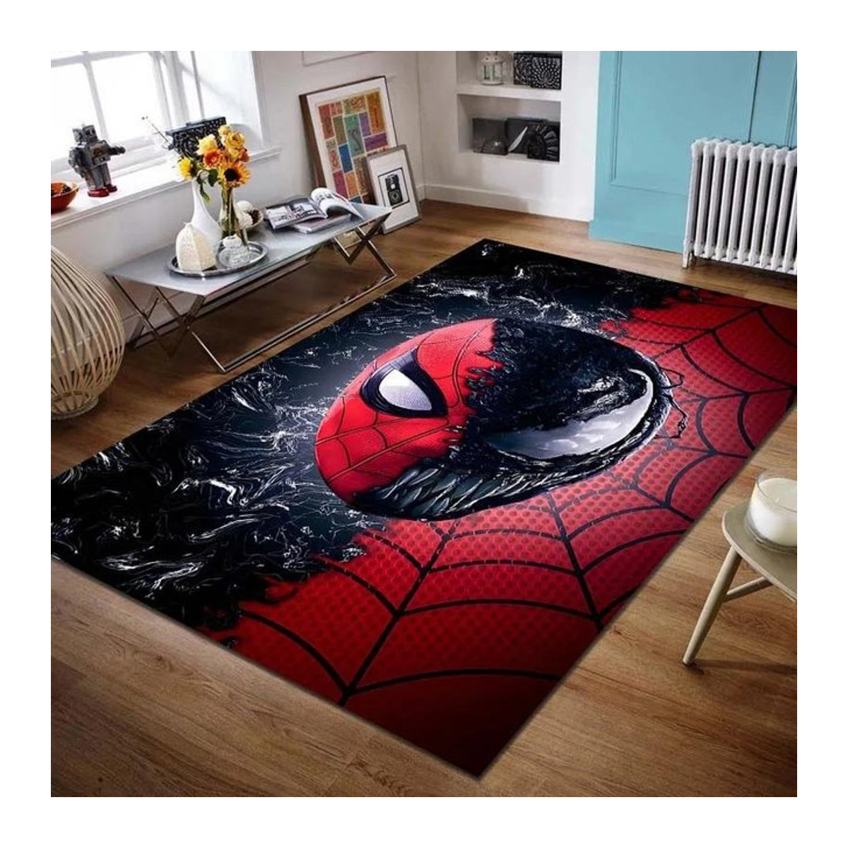 Karpetti Marvel Venom Print Druckteppich rutschfest B/B: 80 x 120 cm - Bild 1