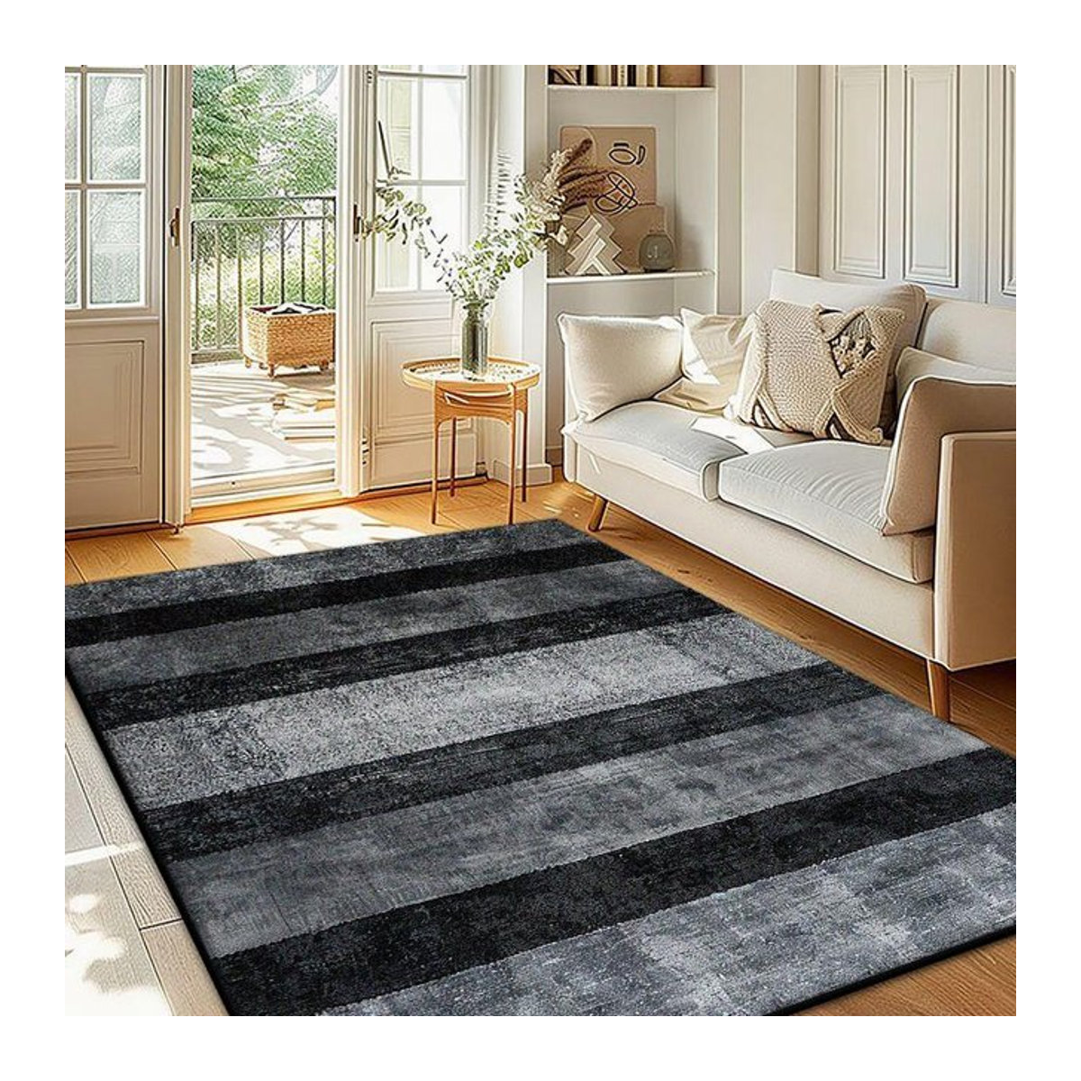 Karpetti Nordischer Abstrakter Teppich Retro Design Waschbar und Rutschfest B/T: 60 x 90 cm - Bild 1