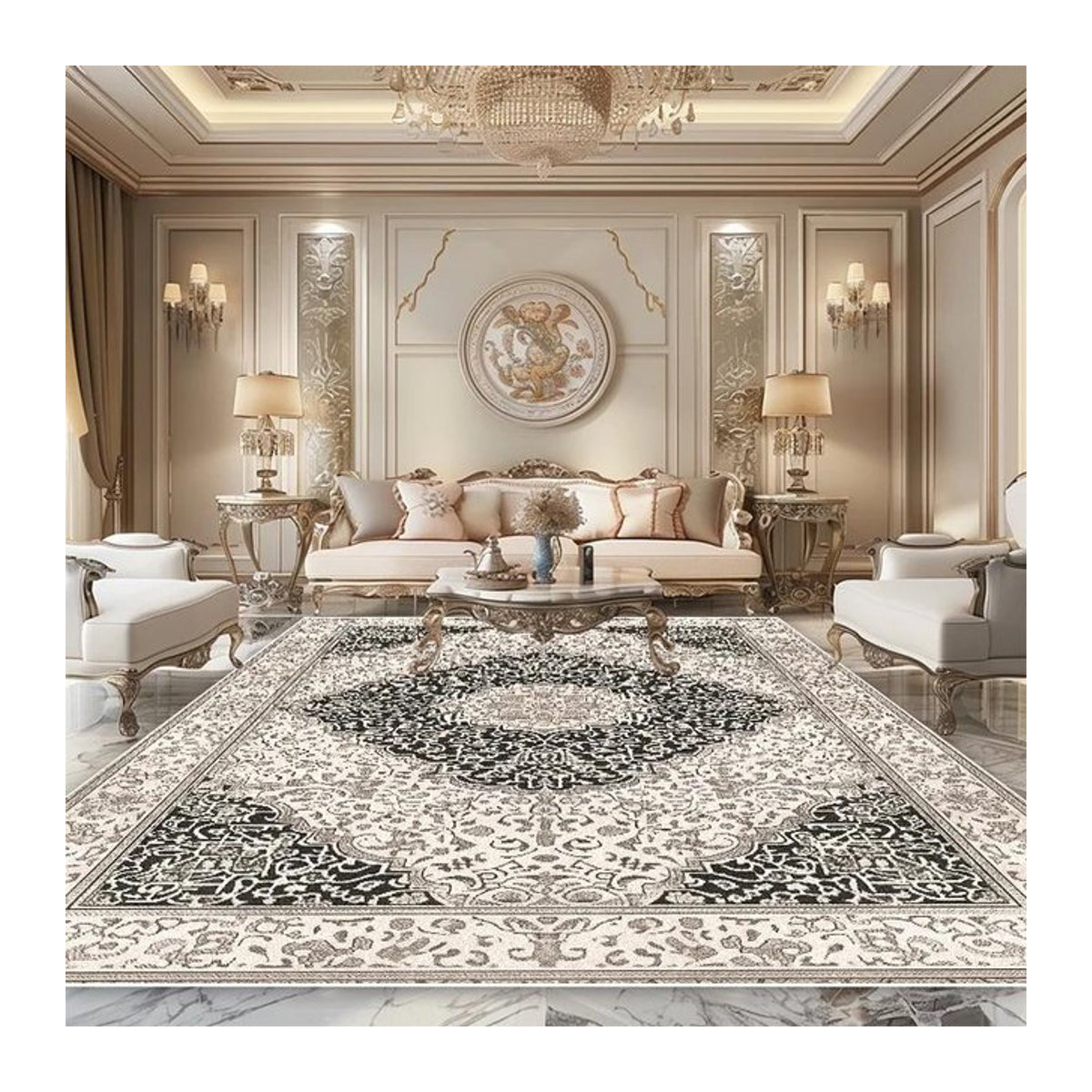 Karpetti Persischer Luxusteppich Wilton in Aesthetic, rutschfest und weich, B x T: 180 x 280 cm - Bild 1