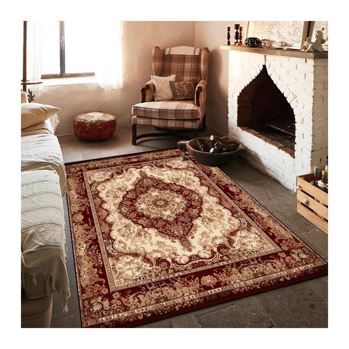 Karpetti Teppich im böhmischen Perser-Stil, rutschfest, B/B: 60 x 90 cm - Bild 1