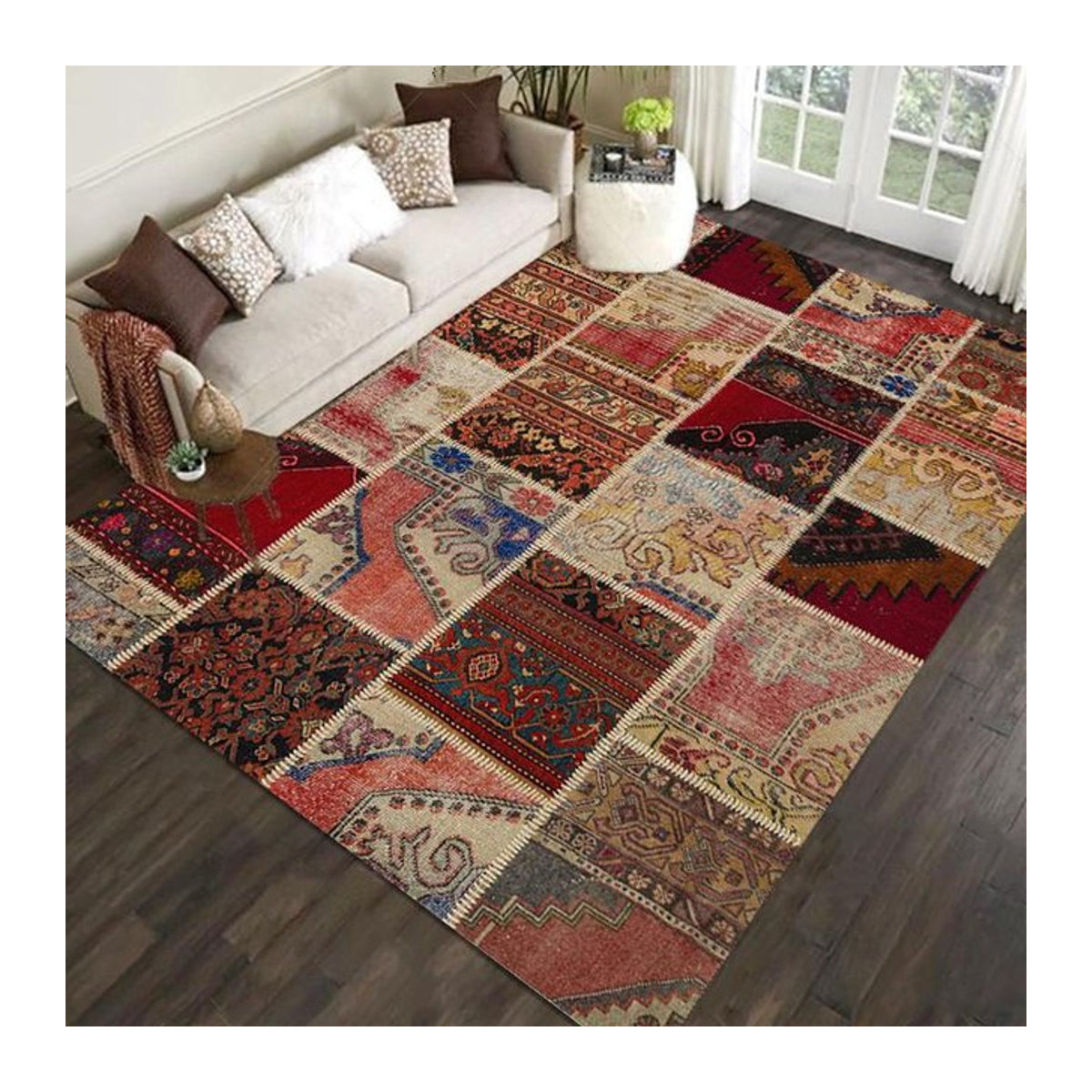 Karpetti Teppich multicolor, wasserabsorbierend und rutschfest, B/T: 60 x 90 cm - Bild 1