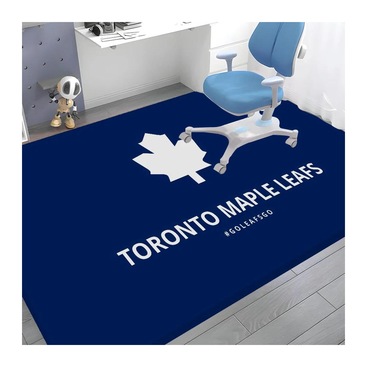 Karpetti Toronto Maple Leafs Retro Teppich Rutschfest für Wohnzimmer und Küche B/T: 80 x 50 cm - Bild 1