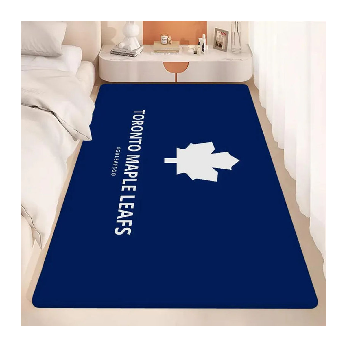Karpetti Toronto Maple Leafs Retro Teppich Rutschfest für Wohnzimmer und Küche B/T: 80 x 50 cm - Bild 4