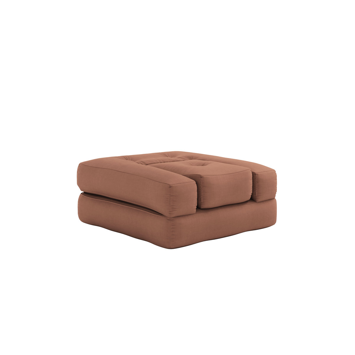 Karup Cube Sessel in Braun mit minimalistischem Stoffbezug und Polsterung - Bild 2