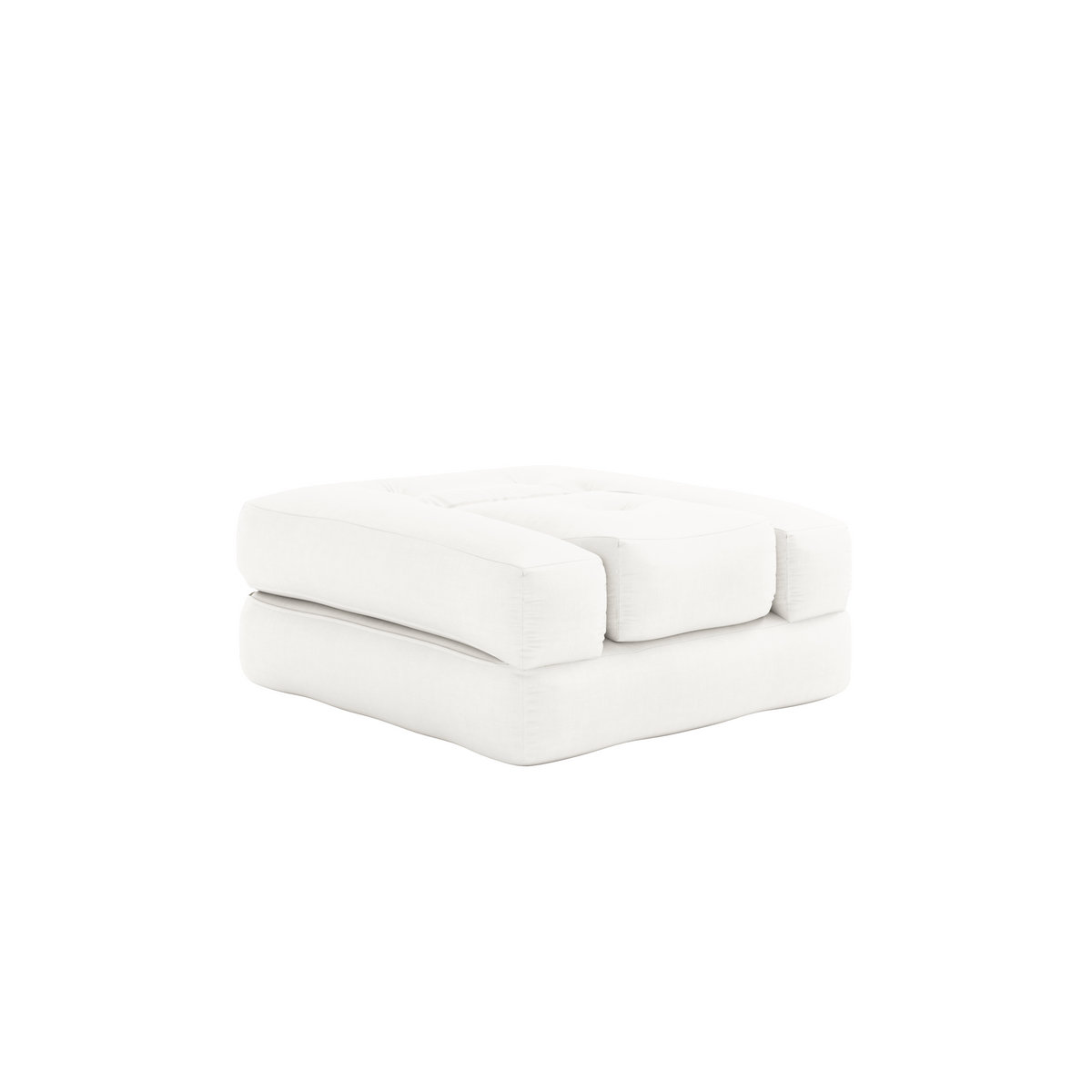 Karup Cube Sessel in Weiß und Transparent mit Polsterung im minimalistischen Design - Bild 1