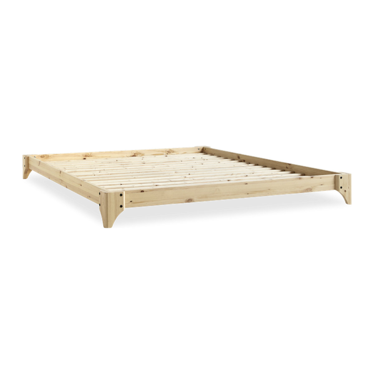 Karup Elan Futonbett aus Massivholz in Braun Natur im skandinavischen Design - Bild 1