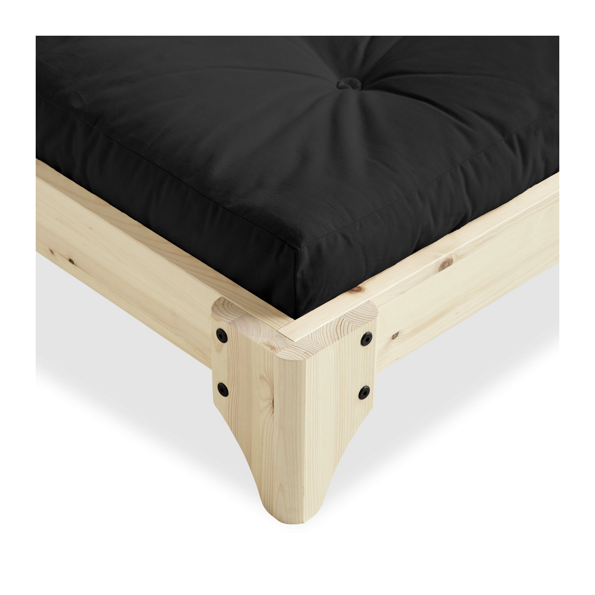 Karup Elan Futonbett aus Massivholz in Braun Natur im skandinavischen Design - Bild 2