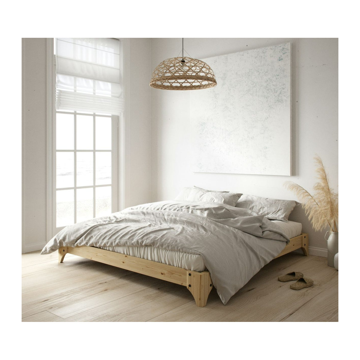 Karup Elan Futonbett aus Massivholz in Braun Natur im skandinavischen Design - Bild 3