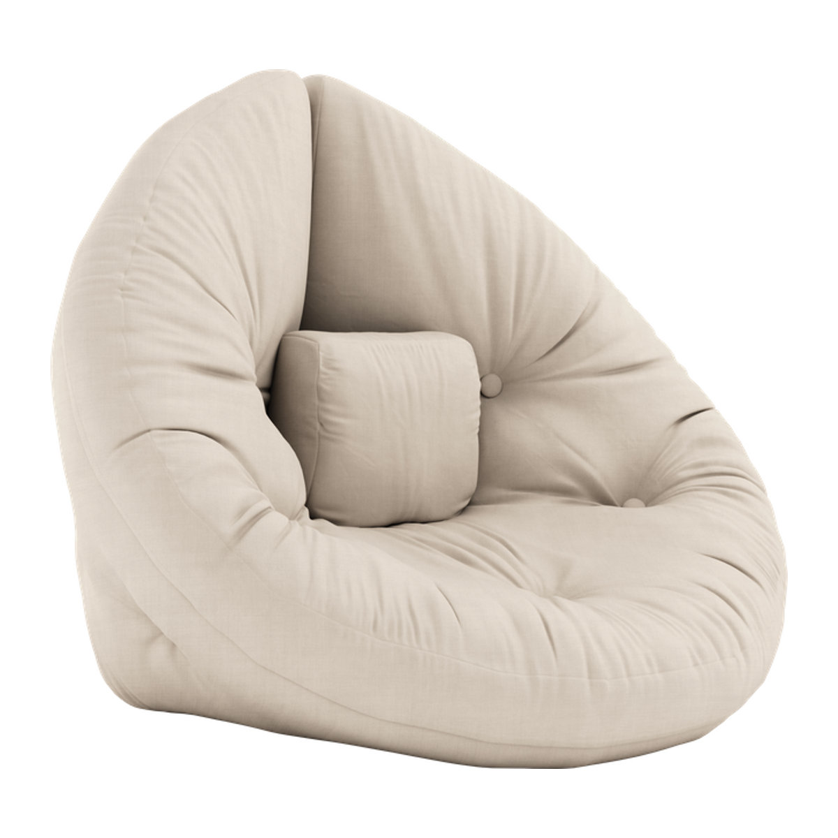 Karup Mini Nido Kinderstuhl in Beige mit Polsterung im minimalistischen Design - Bild 1