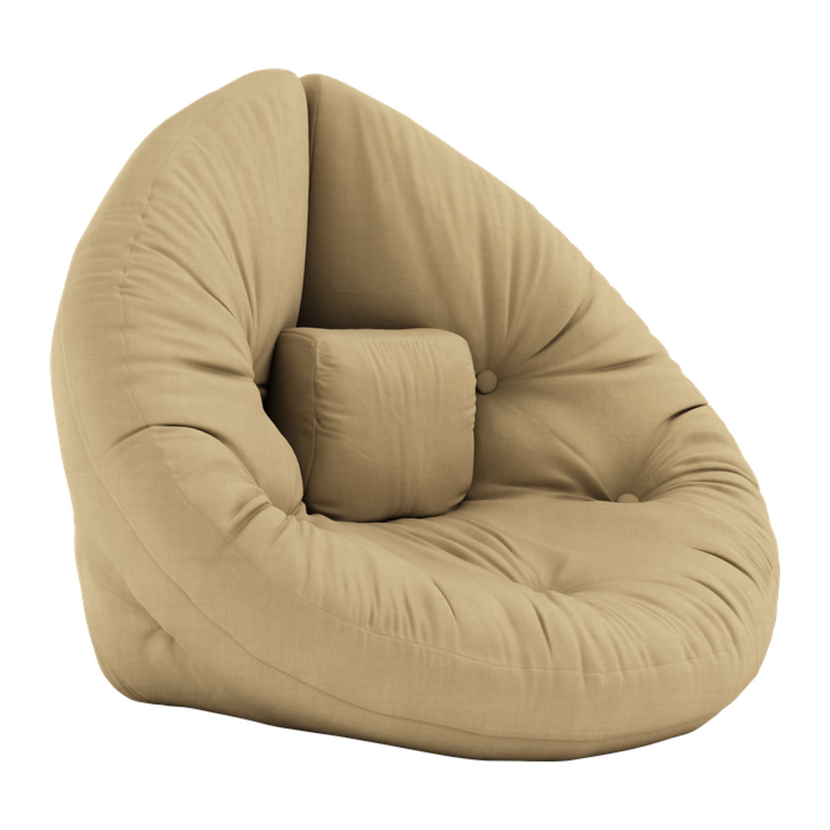 Karup Mini Nido Kinderstuhl in Beige mit Polsterung und minimalistischem Design aus Stoff - Bild 1