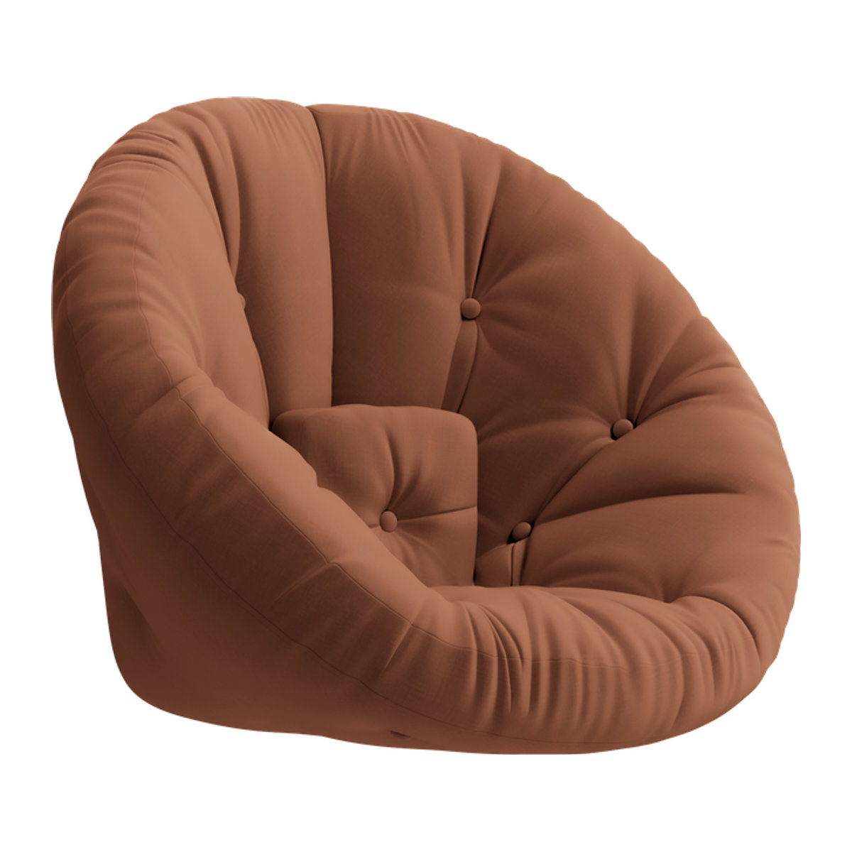 Karup Nido Sessel in Braun mit minimalistischem Stoffdesign und Polsterung - Bild 1