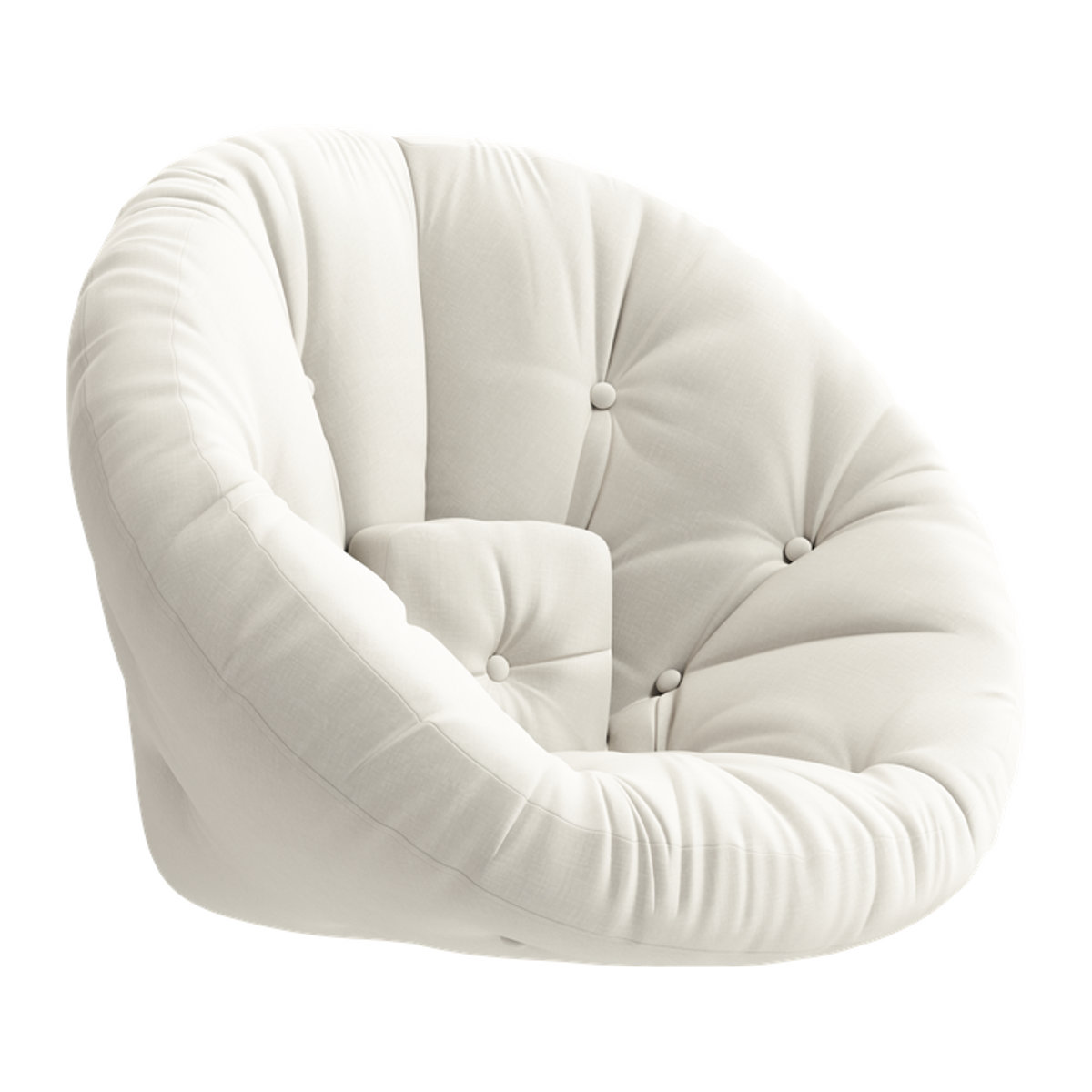 Karup Nido Sessel in Weiß mit transparentem Stoff und Polsterung im minimalistischen Design - Bild 1