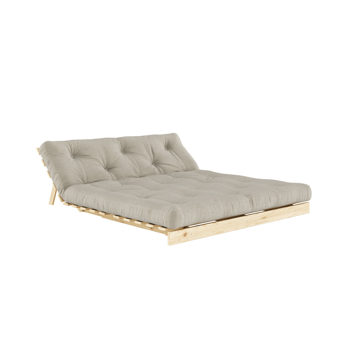 Karup Roots 160 Schlafsofa in Beige und Bunt im skandinavischen Design aus Stoff - Bild 2
